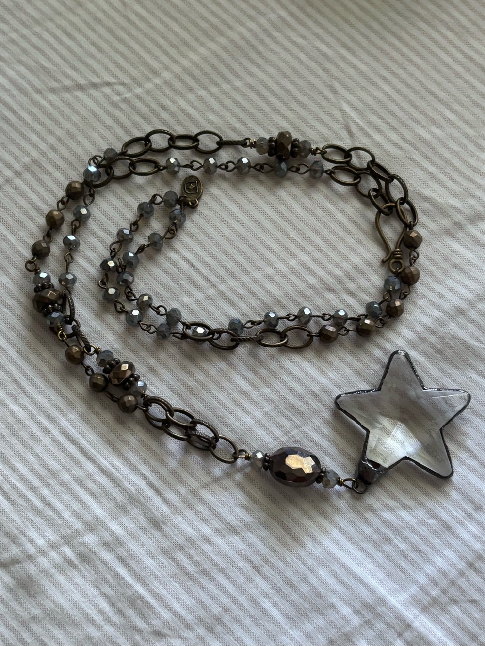 Three Bird Nest Wishing Star Necklace- NWOT - Picture 6 of 7